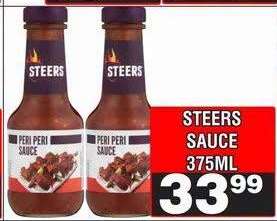STEERS SAUCE 375ML
