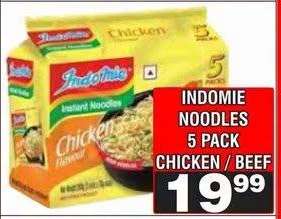 INDOMIE NOODLES 5 PACK CHICKEN / BEEF