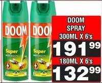 DOOM SPRAY 180ML X 6's