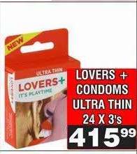 LOVERS + CONDOMS ULTRA THIN