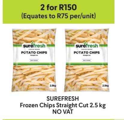 SUREFRESH Frozen Chips Straight Cut 2.5 kg