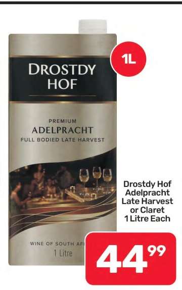 Drostdy Hof Adelpracth Late Harvest or Claret