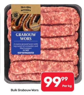 Bulk Grabouw Wors