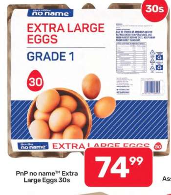 PnP no name™ Extra Large Eggs 30s