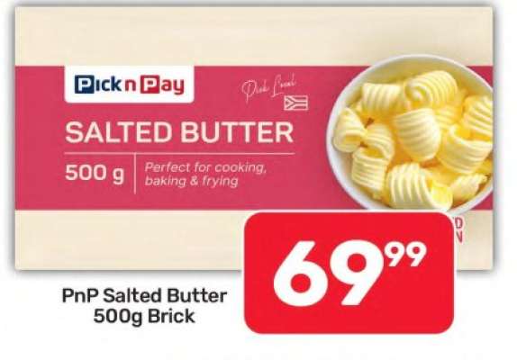 PnP Salted Butter 500g Brick