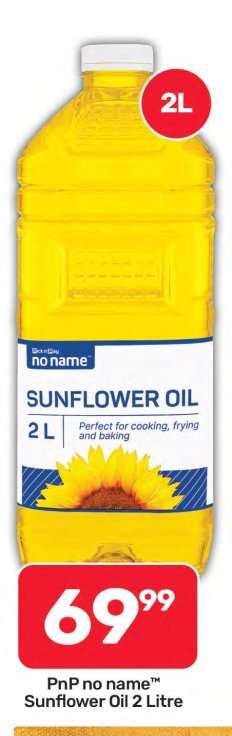 PnP no name™ Sunflower Oil 2 Litre