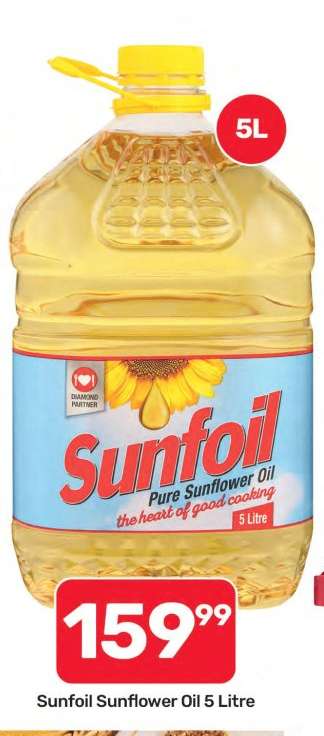 Sunfoil Sunflower Oil 5 Litre