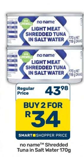 no nameTM Shredded Tuna in Salt Water 170g