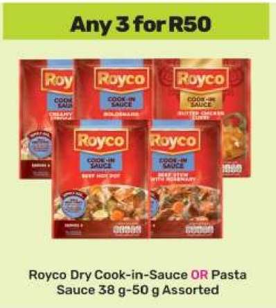 Royco Dry Cook-in-Sauce OR Pasta Sauce