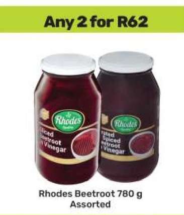 Rhodes Beetroot 780 g Assorted