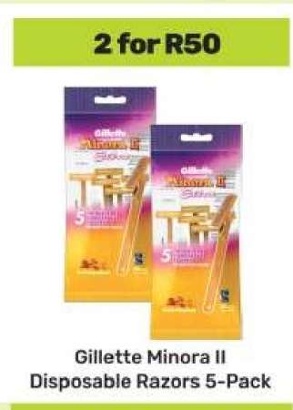 Gillette Minora II Disposable Razors 5-Pack