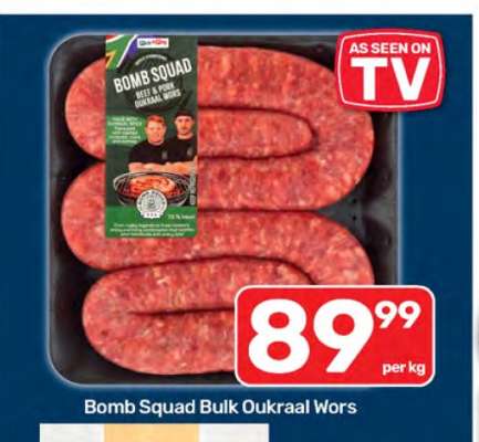 Bomb Squad Bulk Oukraal Wors