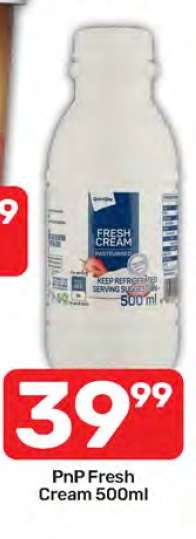 PnP Fresh Cream 500ml