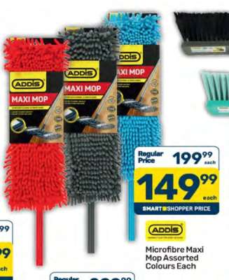Microfibre Maxi Mop Assorted Colours Each