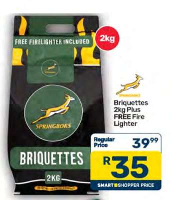 Briquettes 2kg Plus FREE Fire Lighter