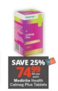 Medirite Health Calmag Plus Tablets
