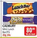 CADBURY Mini Lunch Bar/PS