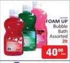FOAM UP Bubble Bath Assorted