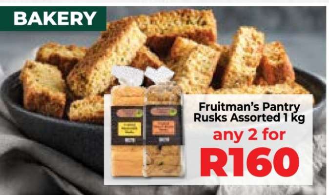 Fruitman’s Pantry Rusks Assorted 1 kg