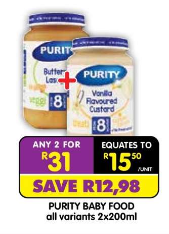 Purity Baby Food