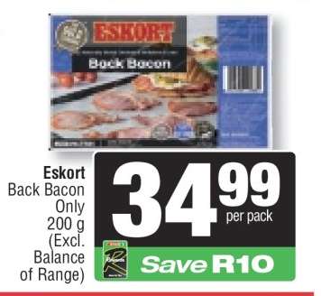 Eskort Back Bacon
