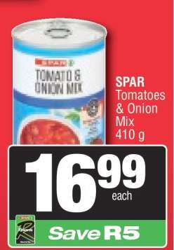 SPAR Tomatoes & Onion Mix 410 g