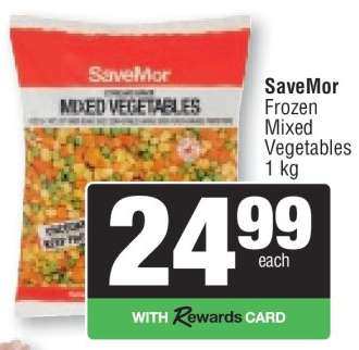 SaveMor Frozen Mixed Vegetables