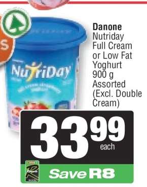 Danone Nutriday Yoghurt