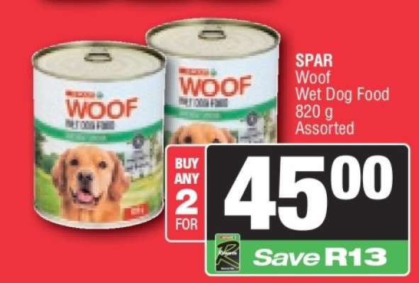 SPAR Woof Wet Dog Food