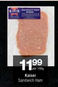 Kaiser Sandwich Ham