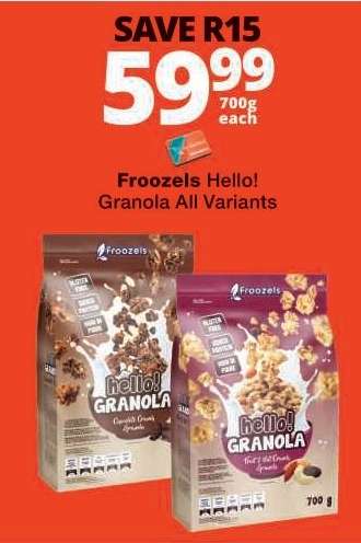 Froozels Hello! Granola All Variants