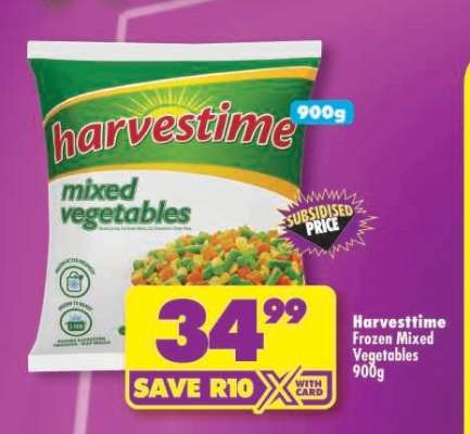 Harvesttime Frozen Mixed Vegetables 900g