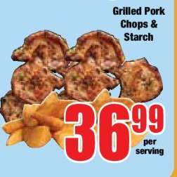 Grilled Pork Chops & Starch