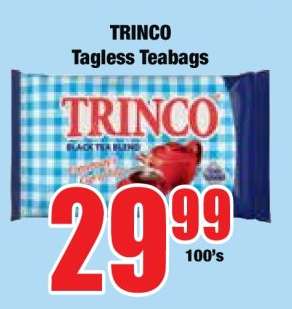 TRINCO Tagless Teabags