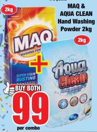 MAQ & AQUA CLEAN Hand Washing Powder 2kg
