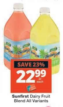 Sunfirst Dairy Fruit Blend All Variants