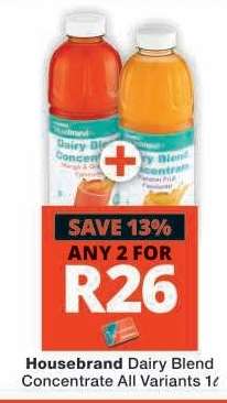 Housebrand Dairy Blend Concentrate All Variants