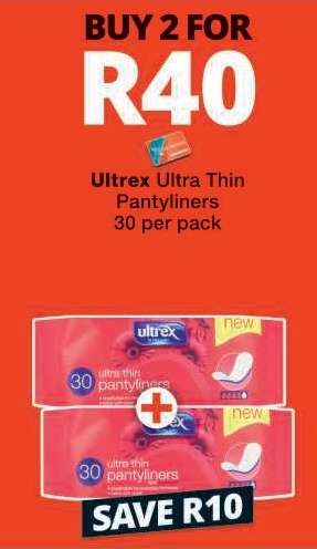 Ultrex Ultra Thin Pantyliners