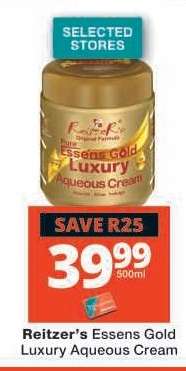 Reitzer's Essens Gold Luxury Aqueous Cream