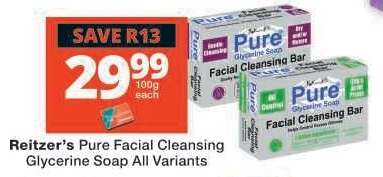 Reitzer's Pure Facial Cleansing Glycerine Soap All Variants