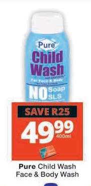 Pure Child Wash Face & Body Wash