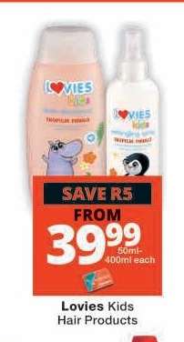 Lovies Kids Hair Products