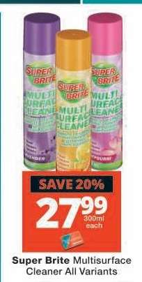 Super Brite Multisurface Cleaner All Variants
