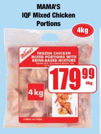MAMA'S IQF Mixed Chicken Portions