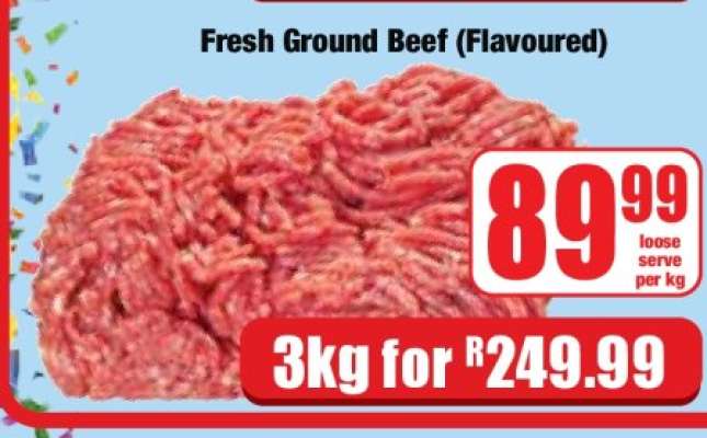 Fresh Ground Beef (Flavoured)
