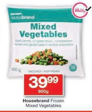 Housebrand Frozen Mixed Vegetables