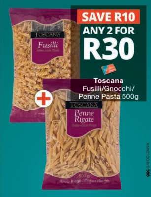 Toscana Fusilli/Gnocchi/Penne Pasta