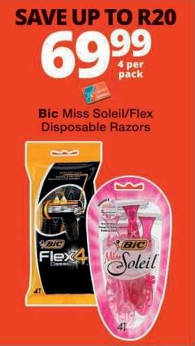 Bic Miss Soleil/Flex Disposable Razors