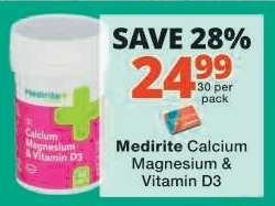 Medirite Calcium Magnesium & Vitamin D3