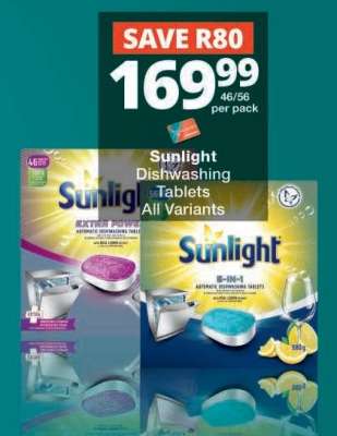 Sunlight Dishwashing Tablets